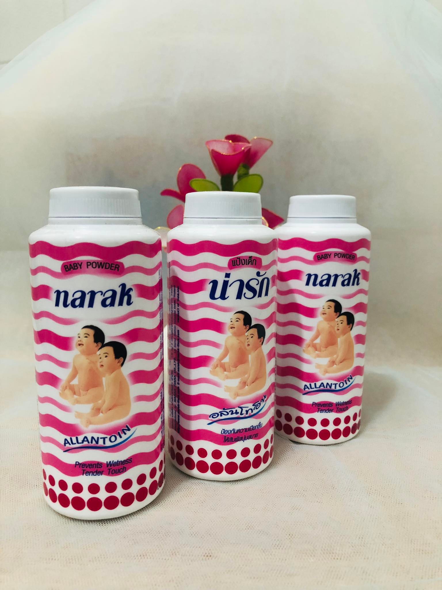 Combo 2 chai Phấn rơm em bé  Narak Thái Lan 25g