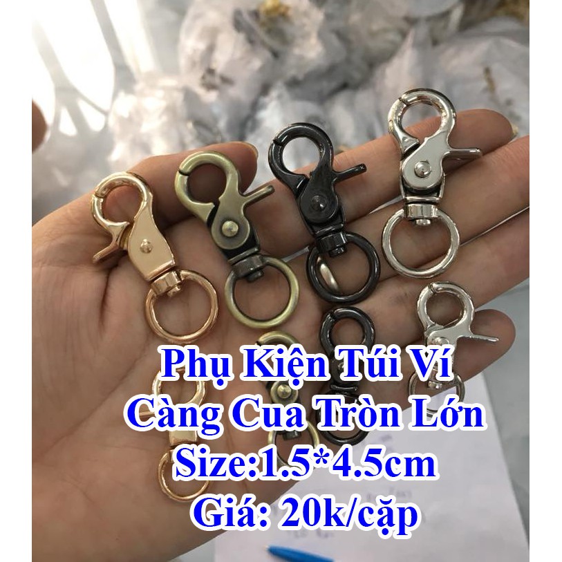 Càng cua tròn lớn làm túi xách