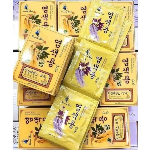 Korean Ginseng Black Shampoo (10 Packs)