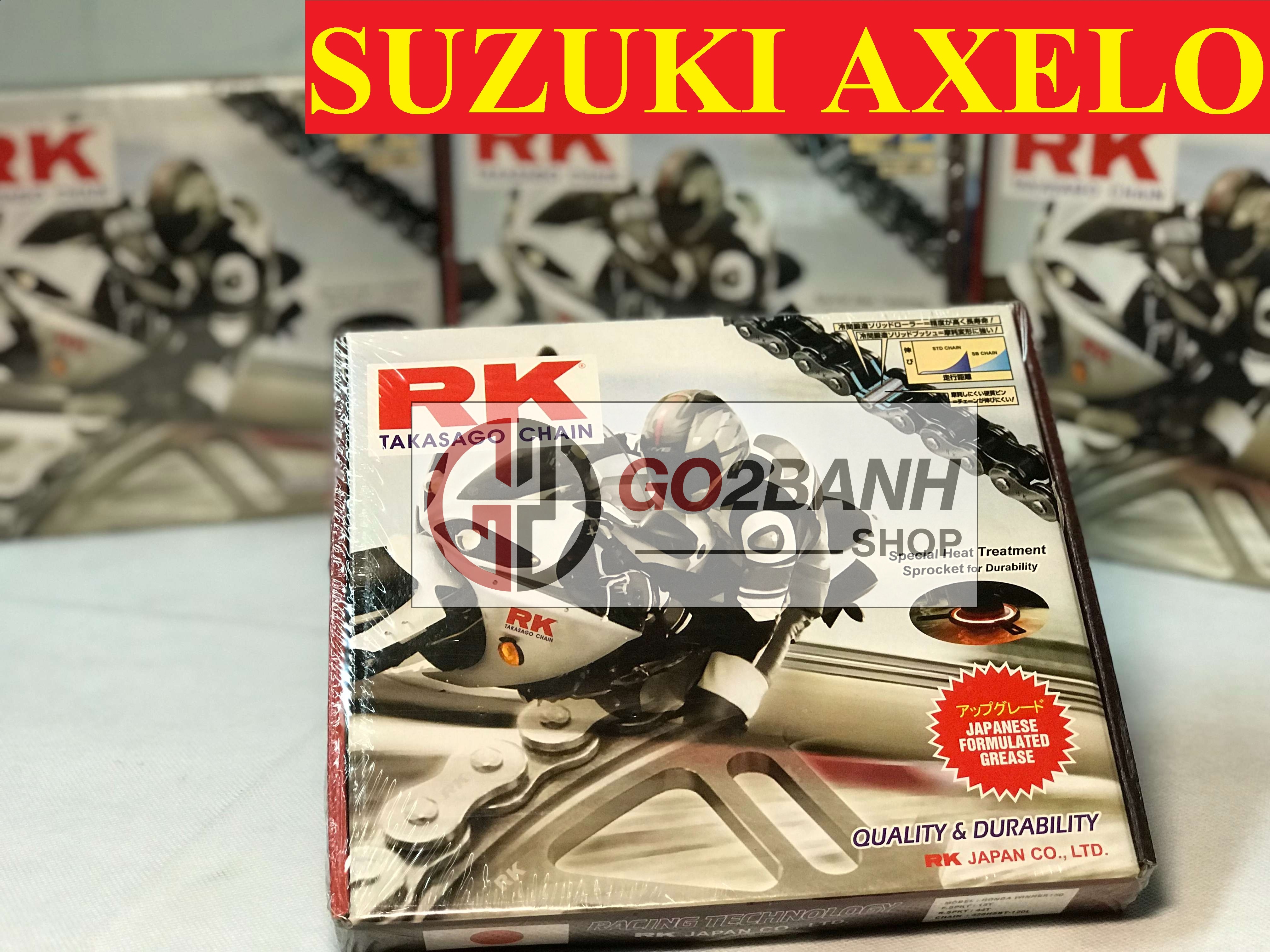 Nhông sên dĩa RK Axelo chính hãng