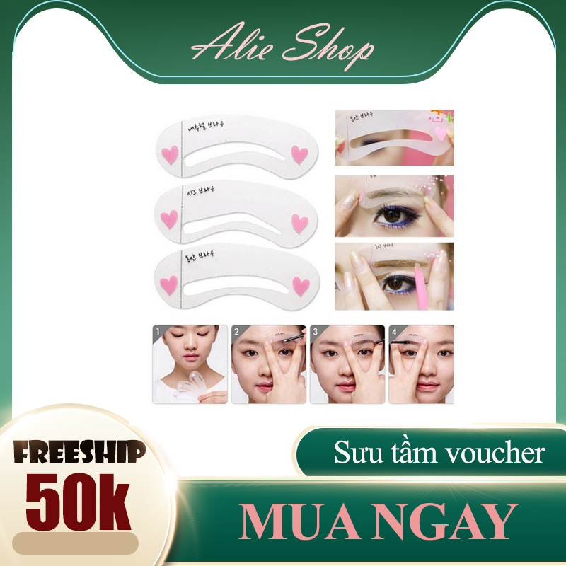 Bộ 3 Khuôn Kẻ Mày Các Kiểu
