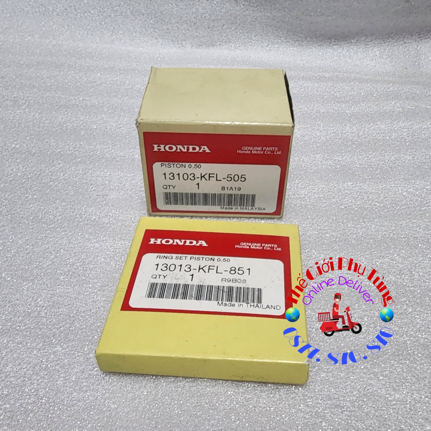 Piston bạc Wave Thái 110, Future 1 zin Honda Thái Lan