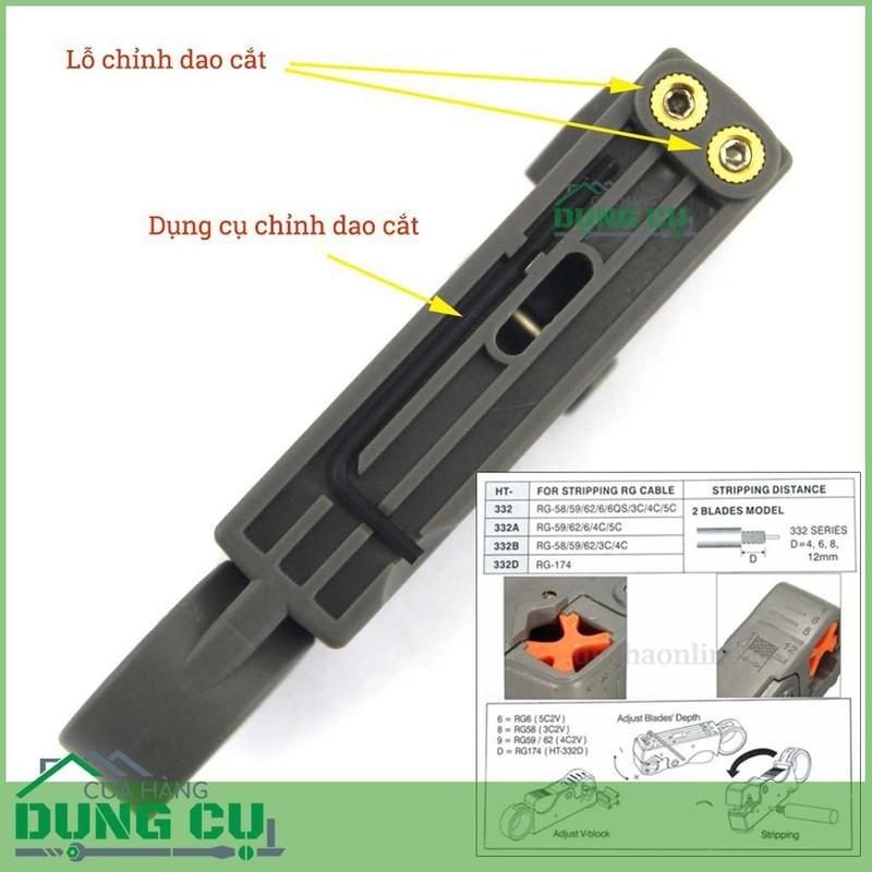 Dụng cụ tuốt dây điện đồng trục