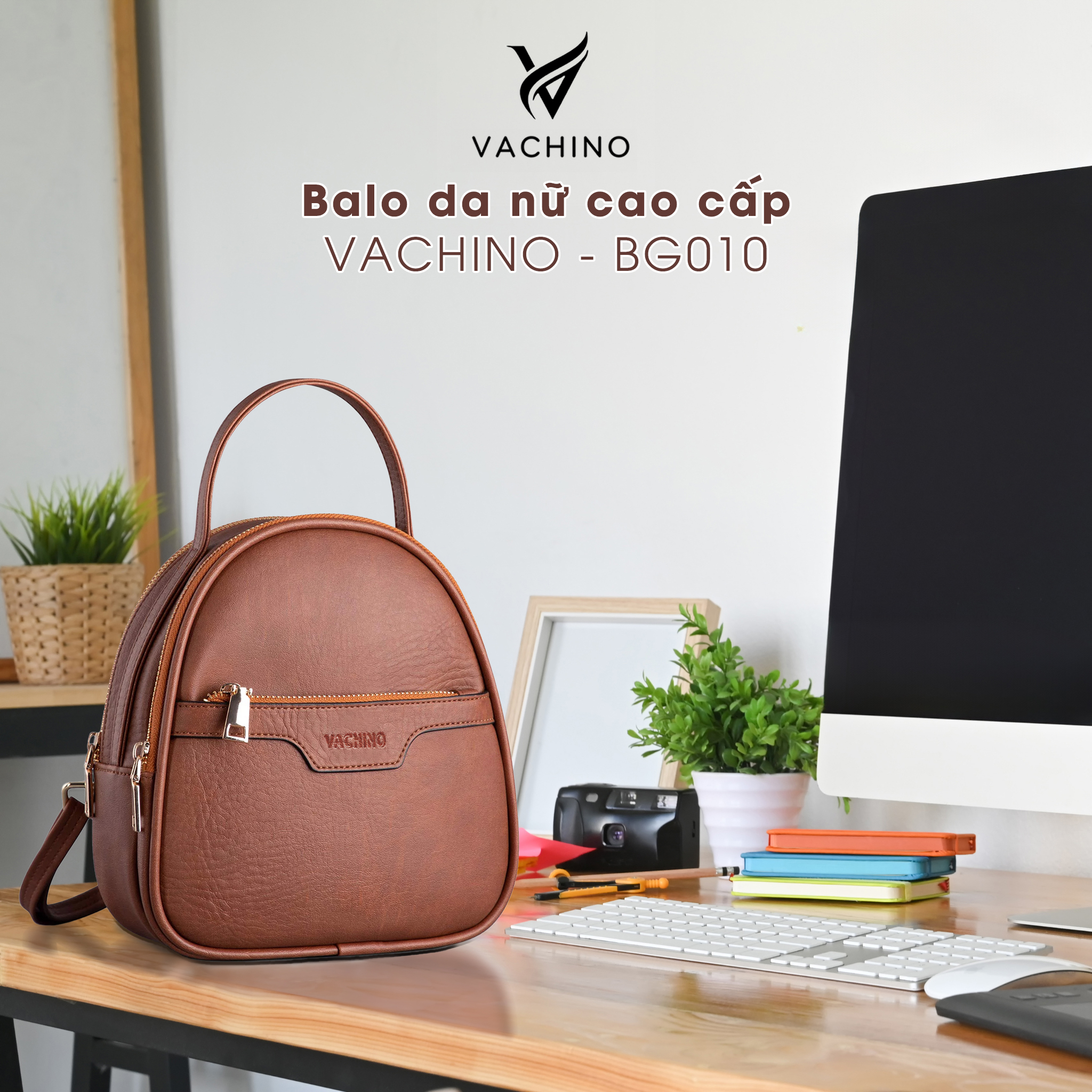 Balo nữ thời trang cao cấp VACHINO BG010