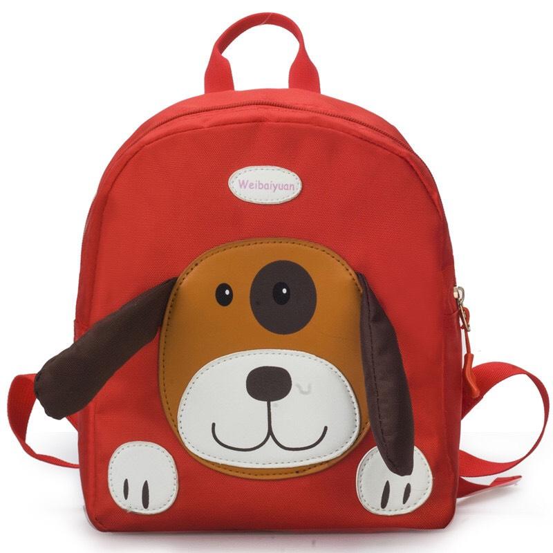 Balo mầm non cho bé hình hoạt hình chó con dễ thương