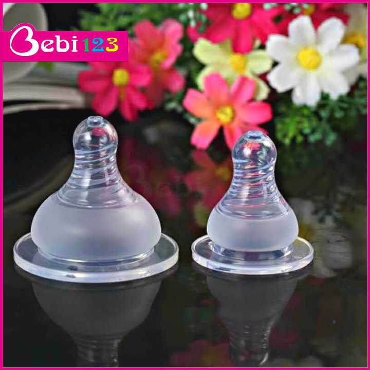 Núm ty thay thế bình sữa cổ rộng cho bé