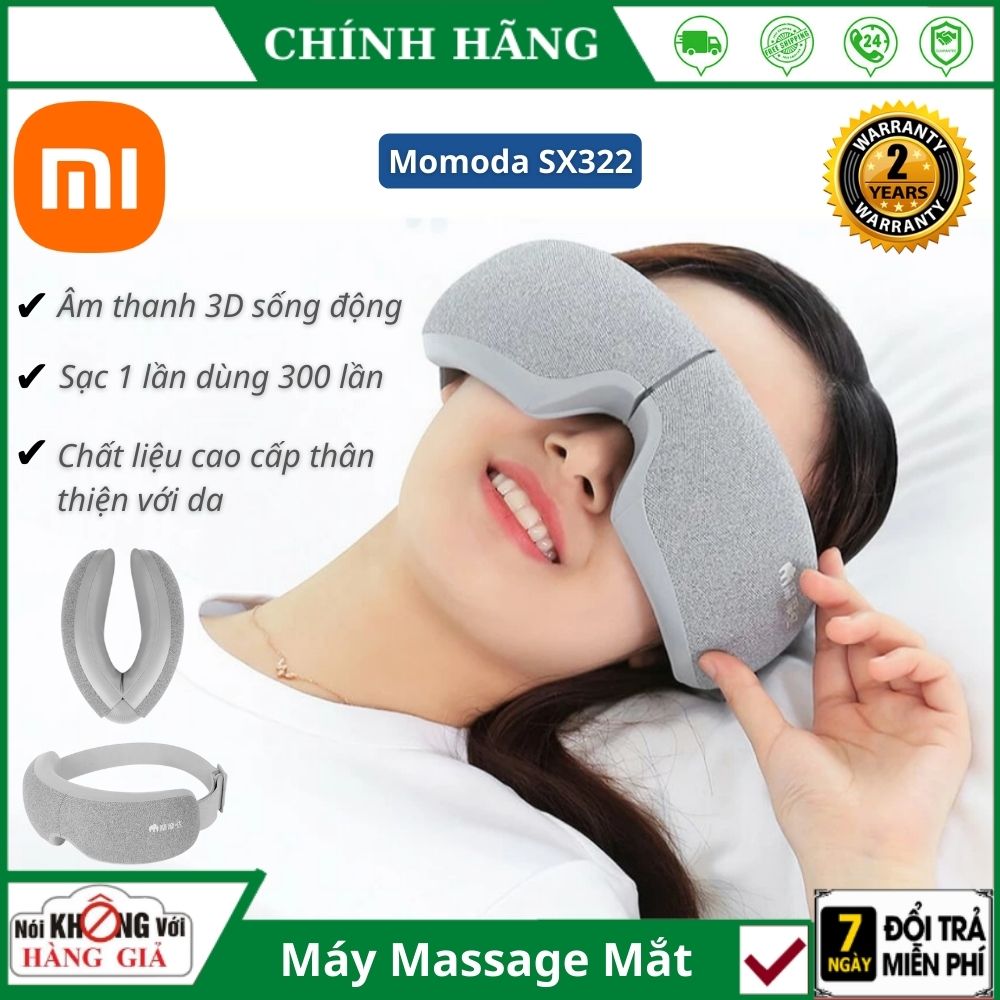 Xiaomi Momoda sx324multi-function electric eye massager heat massage-intelligent vibrating massage-built in music speaker-12 months warranty