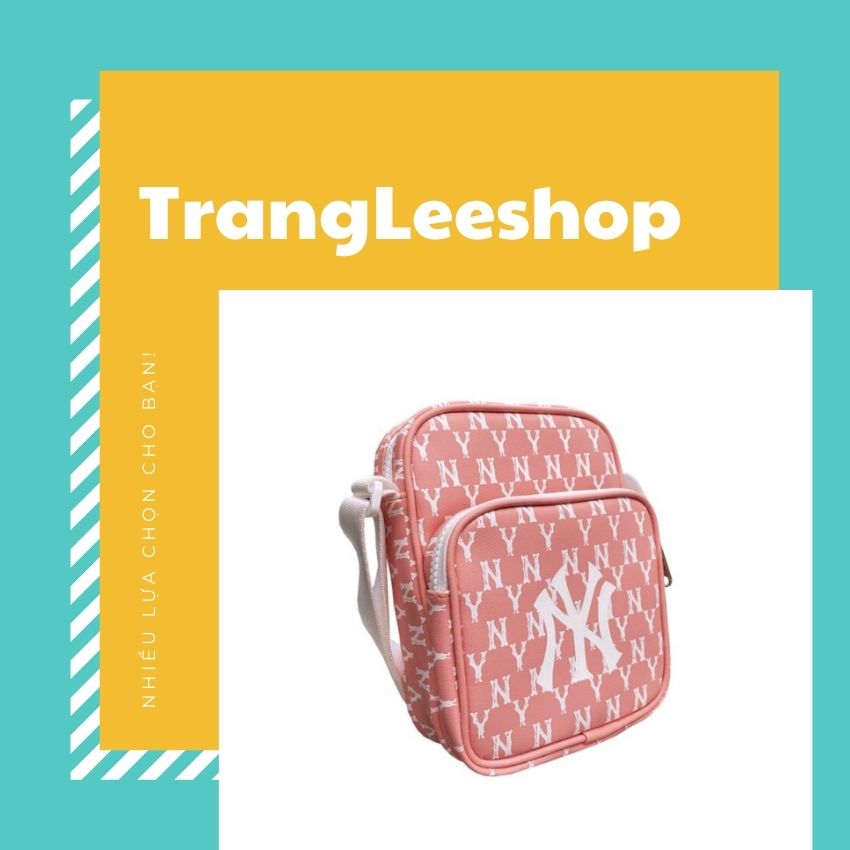 Túi Đeo Chéo MLB NY Vintage Mini Bag Pink Full Tag Code