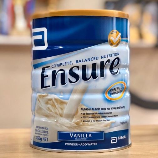 Sữa Ensure Úc hương vani 850g