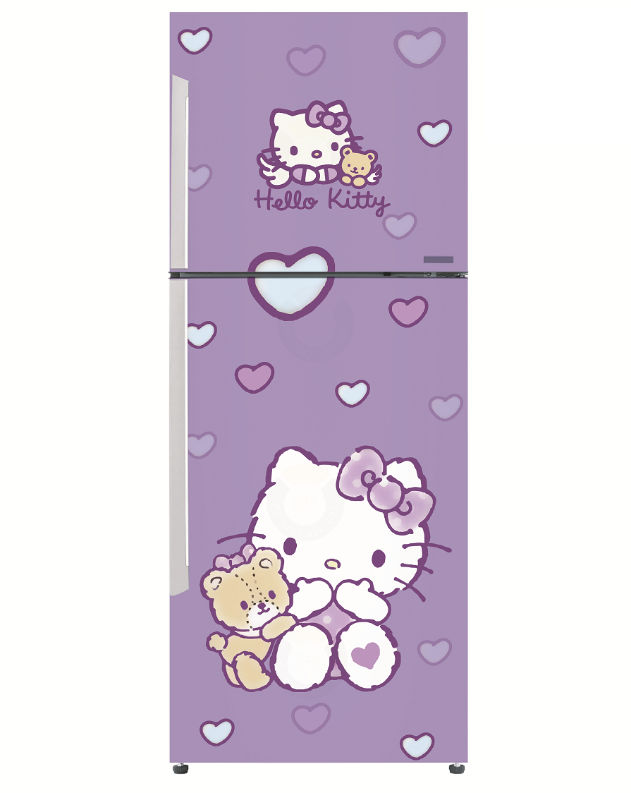 [HCM]Giấy Decal Dán Tủ Lạnh HELLO KITTY TT (TÍM) - THUTHAODECOR