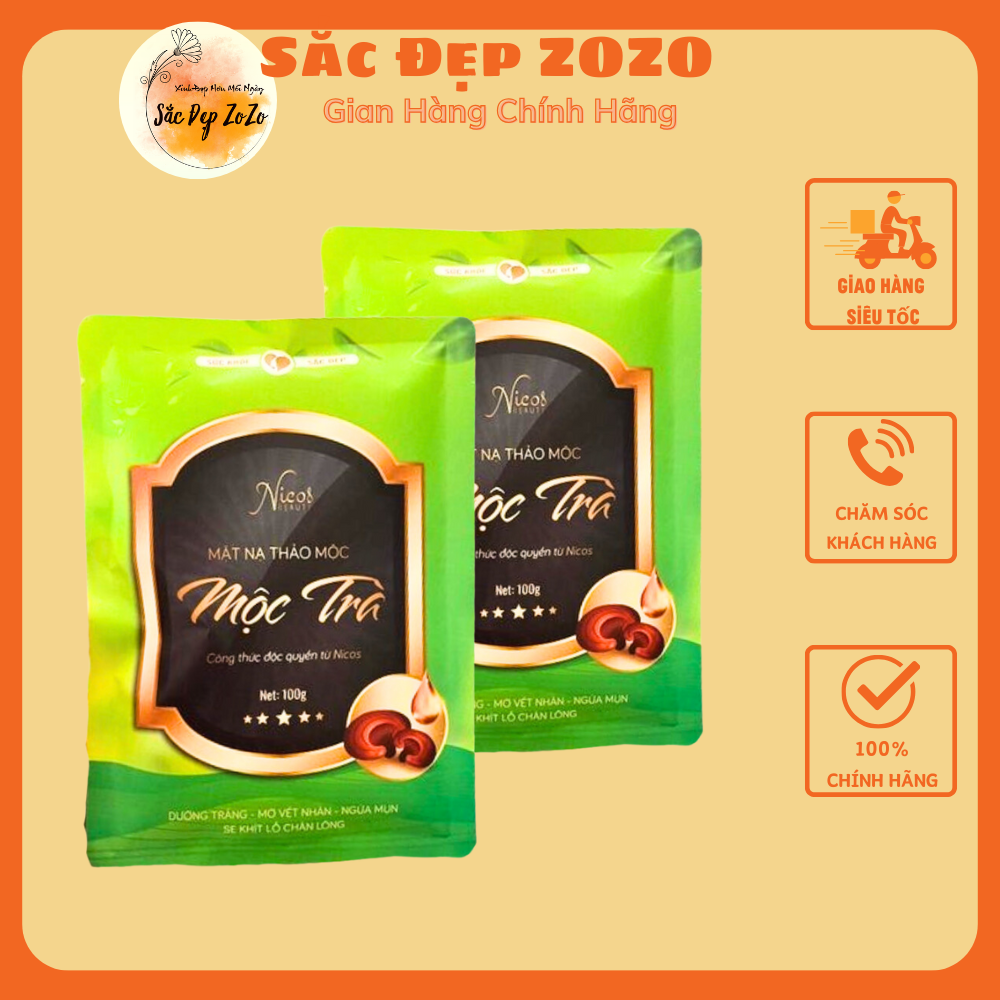 MẶT NẠ THẢO MỘC TRÀ NICOS (CHÍNH HÃNG)