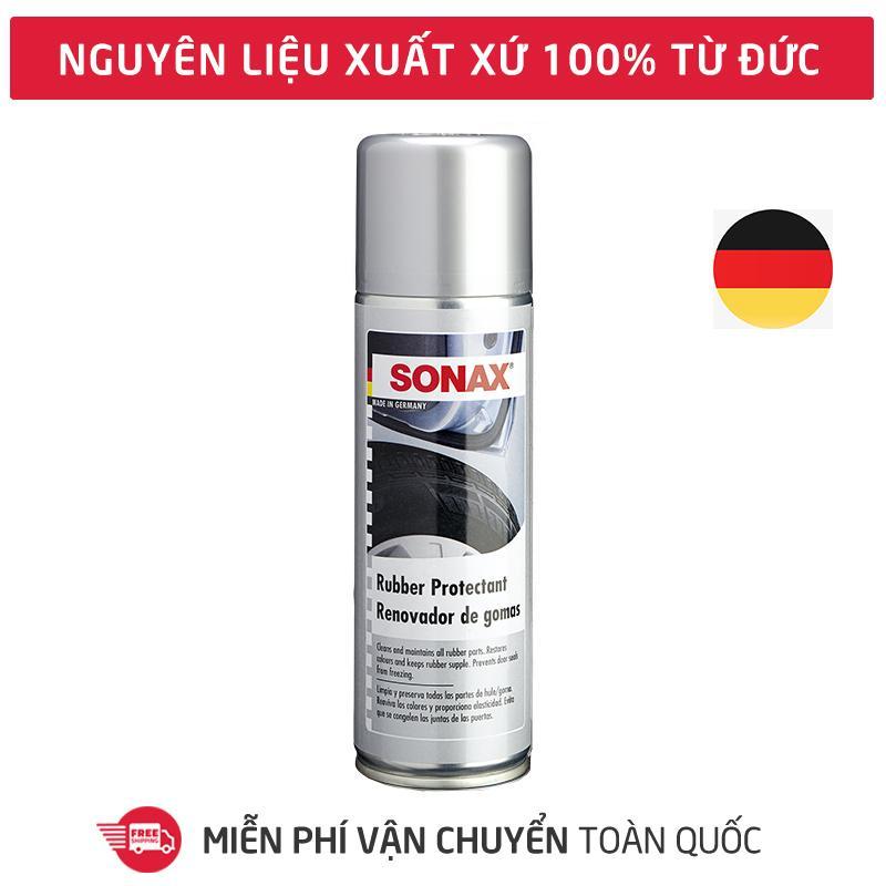 Sonax Rubber Protectant,Dung dịch bảo dưỡng dây viền gioăng cao su, bình xịt tạo bọt vệ sinh làm sạch bề mặt cao su, gioăng cánh cửa, ron cửa, lốp xe-SN-340200