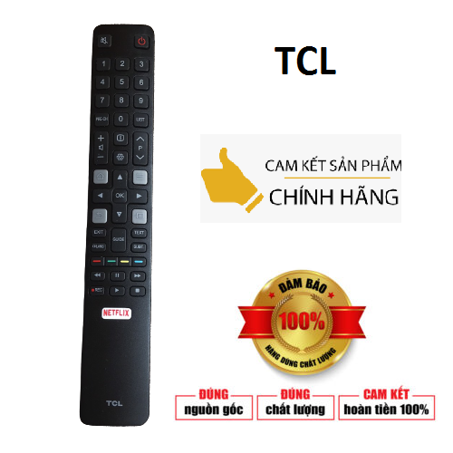 Điều khiển tivi tcl smart 4k chính hãng rc802n, remote tivi tcl smart 32 inch tv 32s6300