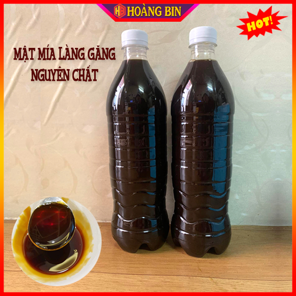 Mật mía chuẩn nguyên chất đậm đặc thơm ngon, Mật mía làng găng Nghĩa Đàn Nghệ An chai 500ml