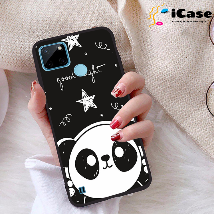 Ốp lưng Realme C21Y viền dẻo TPU BST Panda