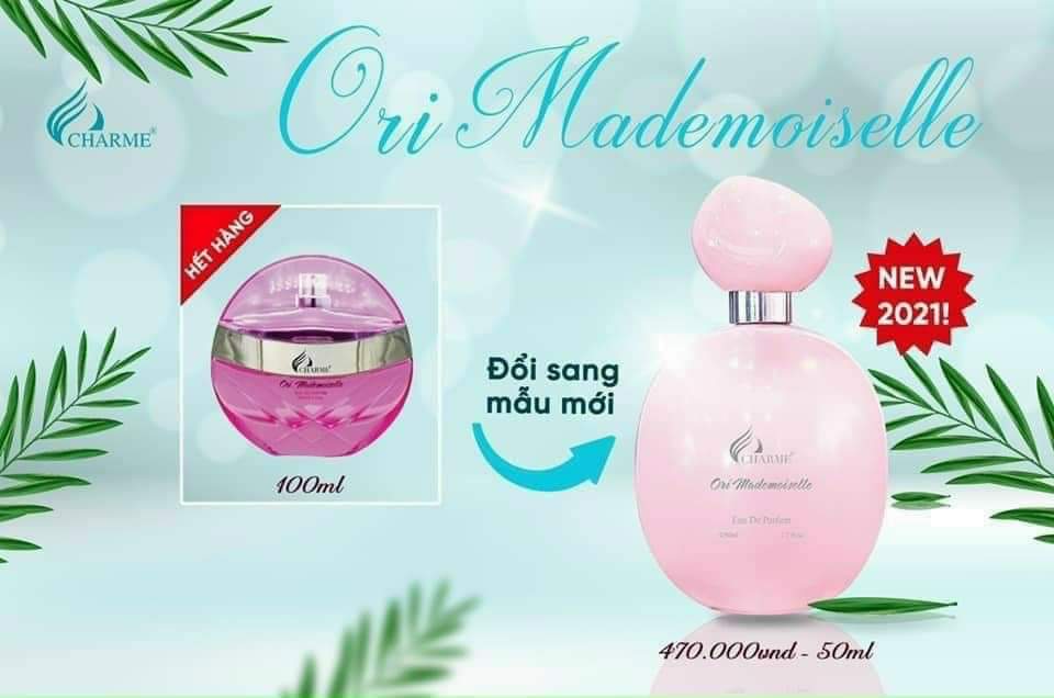 Nước hoa nữ chame ori mademoisell 50ml mẩu mới nữ tính tươi trẻ gợi cảm