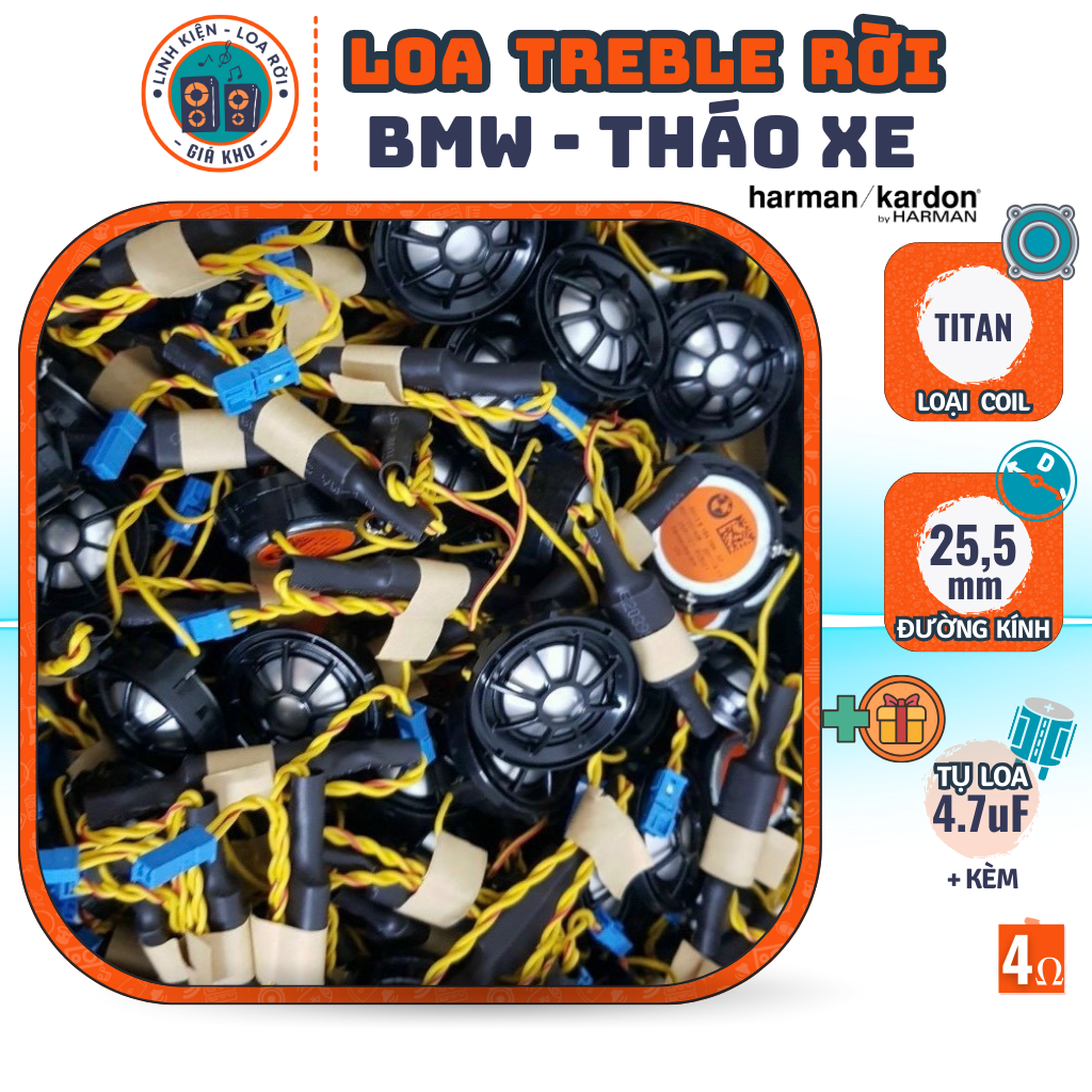 Treble speaker-BMW Harman Kadon-with 4.7uF capacitor