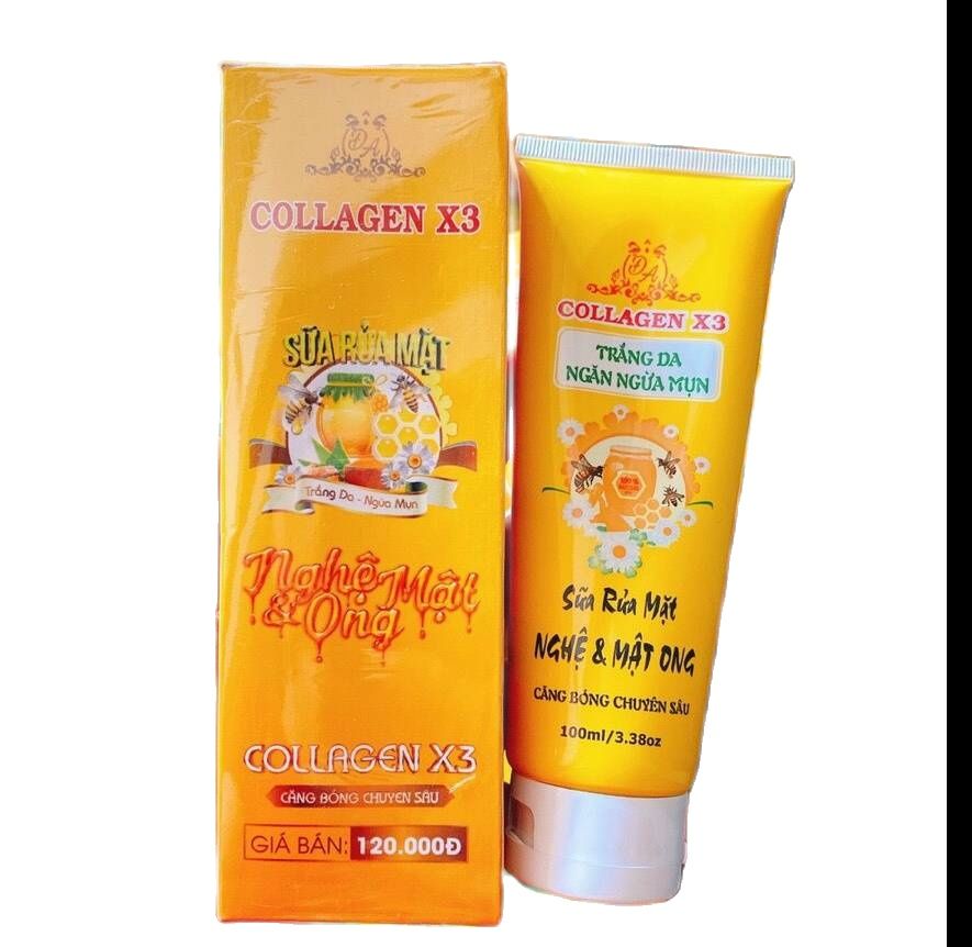 Sữa rửa mặt Nghệ Collagen X3 Đông Anh