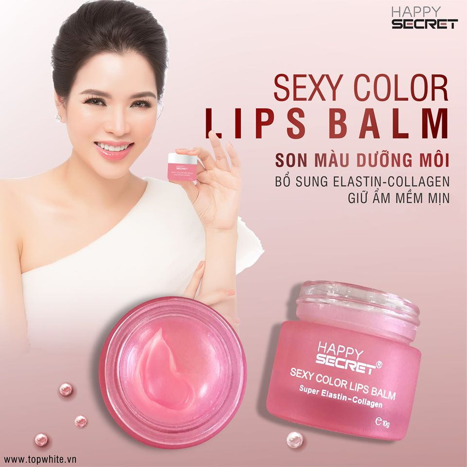 [HCM]Son Dưỡng Môi Top White Sexy Color Lips Balm