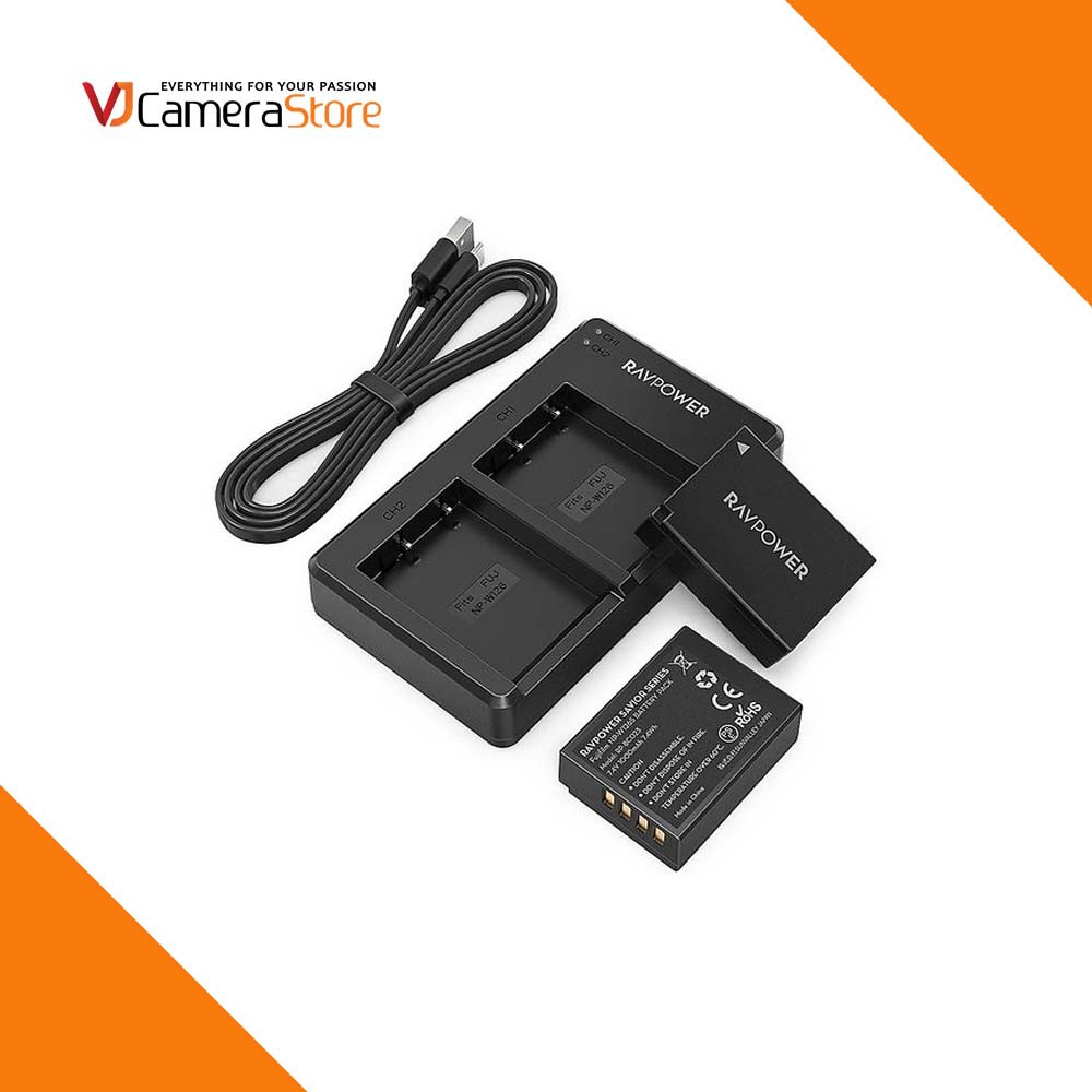 Bộ 2 Pin và Sạc Đôi RAVPOWER - RP-BC013 (LP-E17)