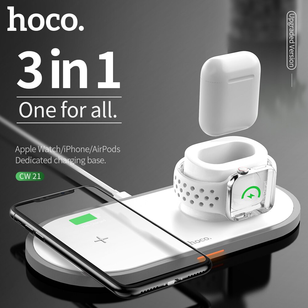 Sạc không dây 3 in 1 Hoco CW21,CW24,CW33