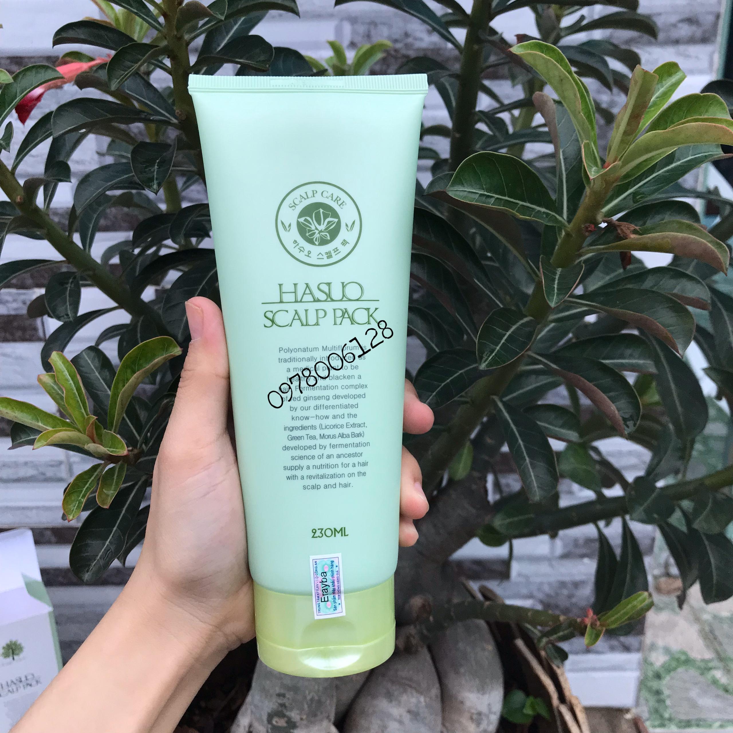 Combo gội xả chống rụng tóc và kích thích mọc tóc Hasuo 300ml/230ml