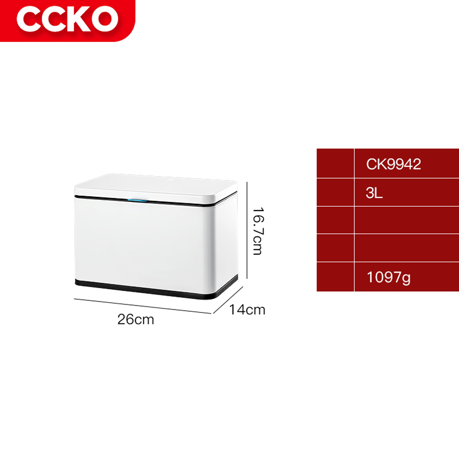 Thùng rác để bàn CCKO CK9942 cao cấp
