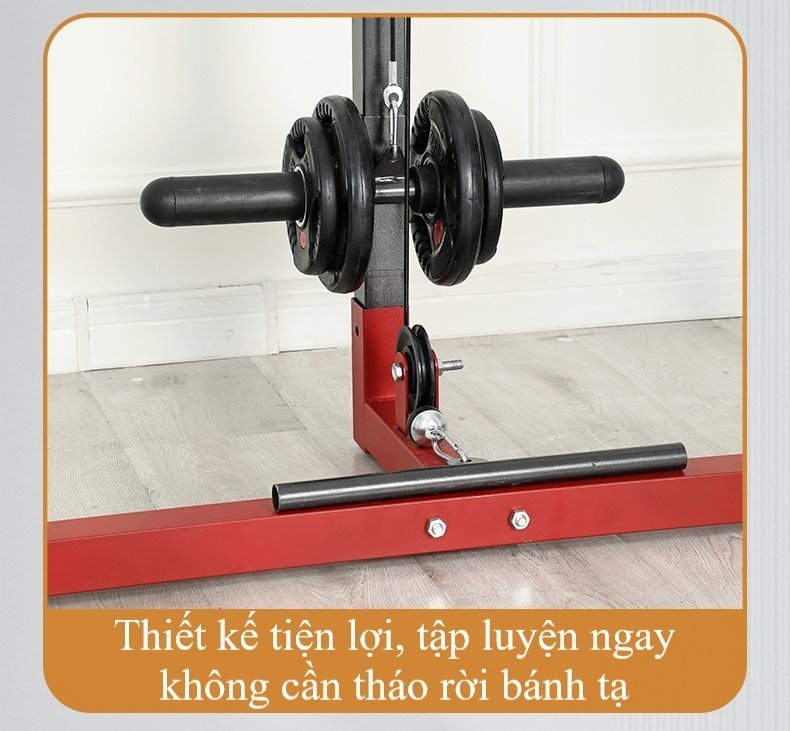 Giàn tạ đa năng FED-G04 + kèm ghế ( chưa bao gồm bánh tạ)