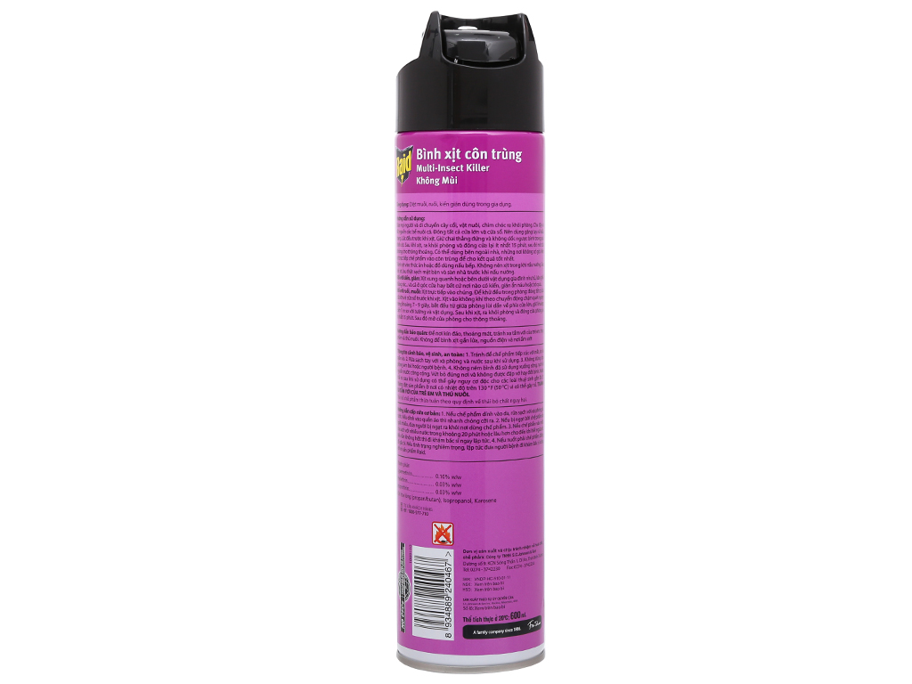 Chai Xịt Côn Trùng Raid 660ml