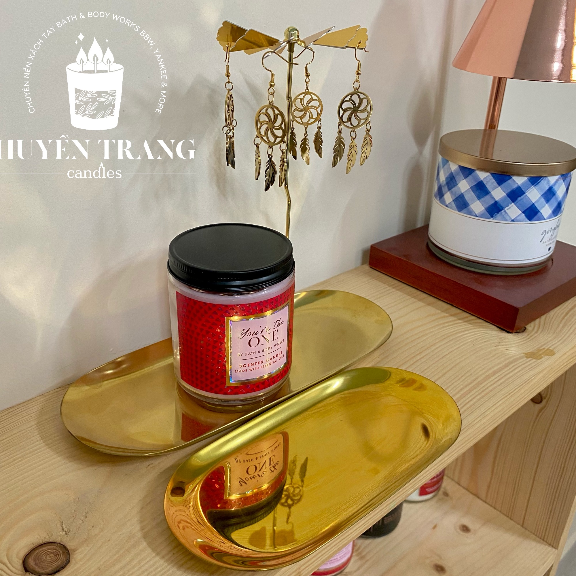 Khay oval dài kim loại decor trang trí