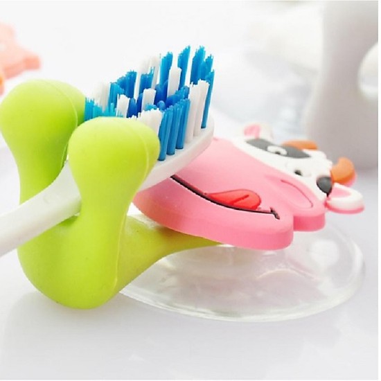 Set 3 Móc Treo Bàn Chải Đế Hút Chân Không