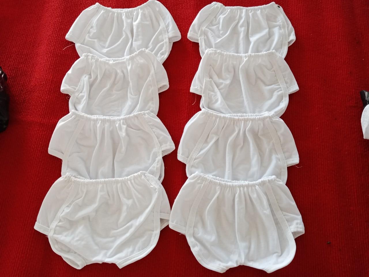 SET 10 QUẦN ĐÙI TRẮNG DÁNG QUẢ BÍ CHO BÉ