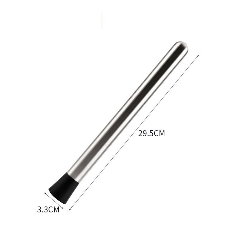 Chày Bar Dầm Pha Chế Cocktail 20,5cm (chất liệu inox 304)