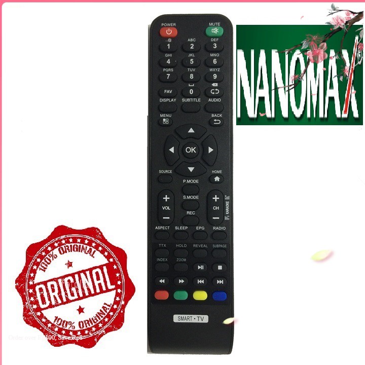 Remote điều khiển tivi NANOMAX smart mẫu 2 [Cam kết chất lượng, BH 6 tháng]
