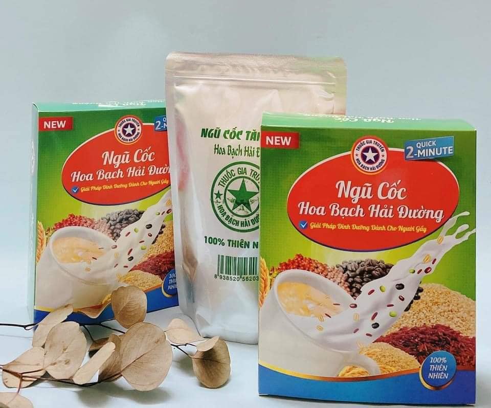 NGŨ CỐC TĂNG CÂN HOA BẠCH HẢI ĐƯỜNG MẪU MỚI 500gr - Tăng Cân - Ăn Ngon - Ngủ Ngon