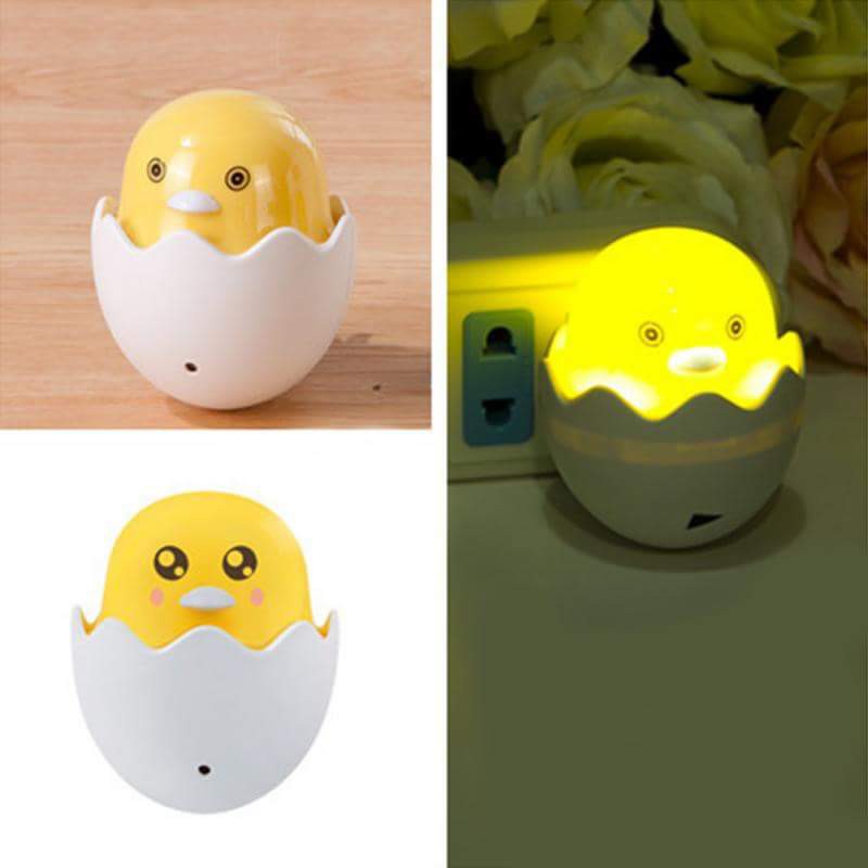 Đèn ngủ trứng gà con cảm biến siêu dễ thương.đtvm