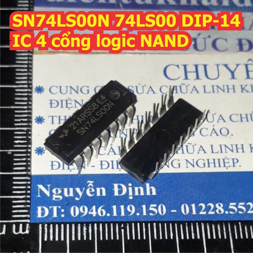 5 con sn74ls00n 74ls00 dip-14 ic 4 cổng logic nand kde8391
