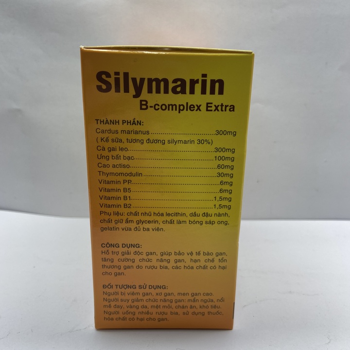 Silymarin B-Complex Extra Vàng - Hộp 100 Viên