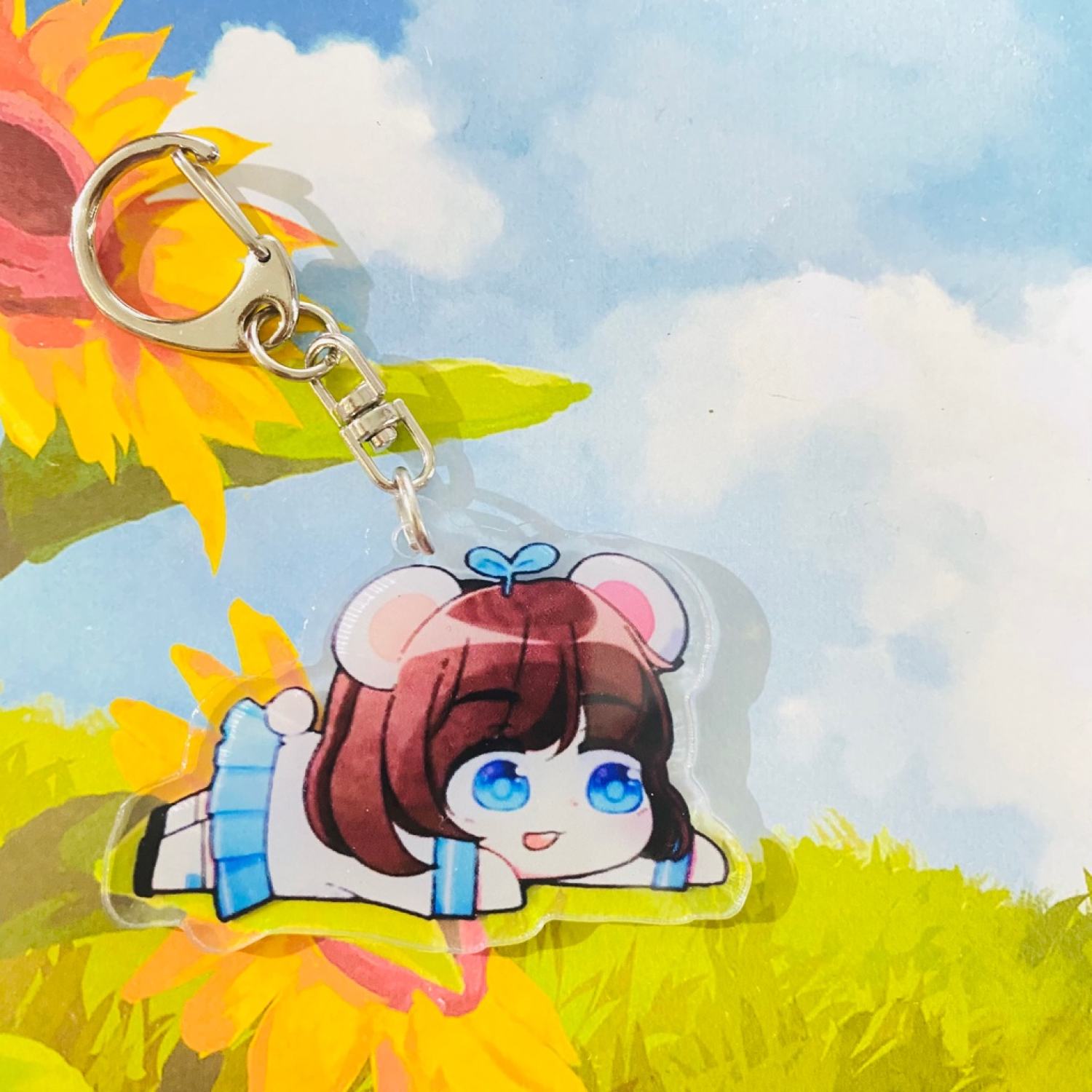 Móc khóa HERO TEAM ver NẰM Simmy Phong cận Siro Mr Vịt Sammy Đào Timmy Kairon Kamui anime chibi mica trong acrylic