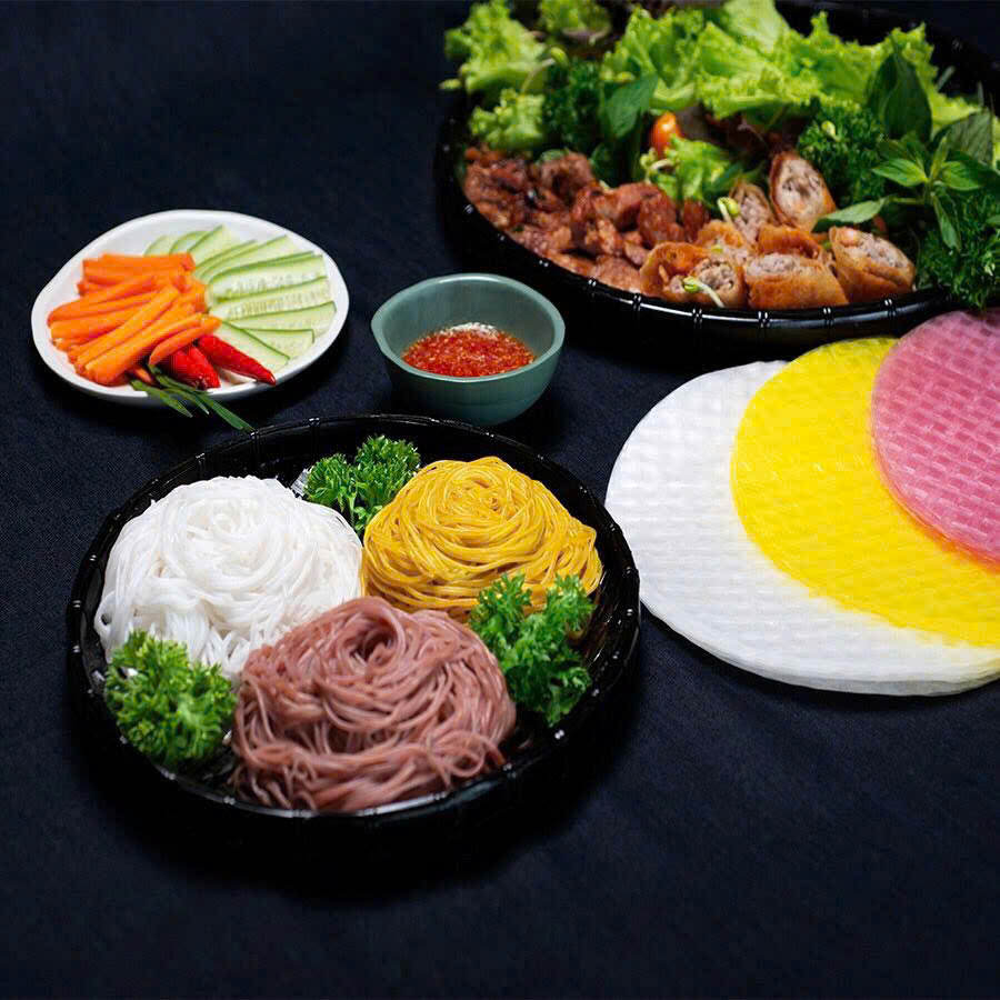 Bún tươi gạo lứt 3 màu Foods for You gói 300gr