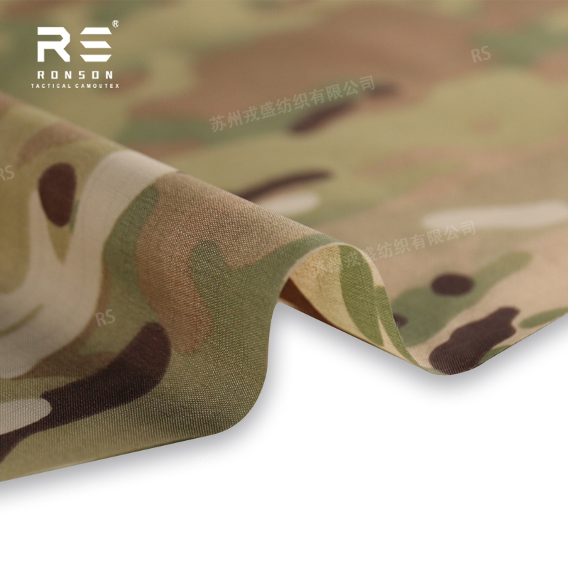 210T nylon ripstop fabric multicam camo print fabric