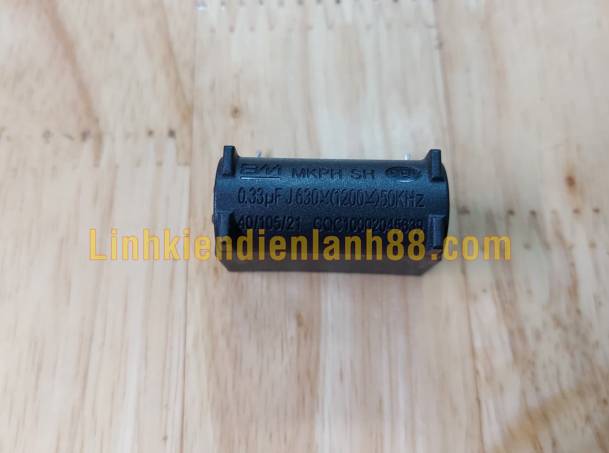 Tụ bếp từ mkph 0.33uf 630vac 1200vdc dáng đứng mới chính hãng bm 100% !