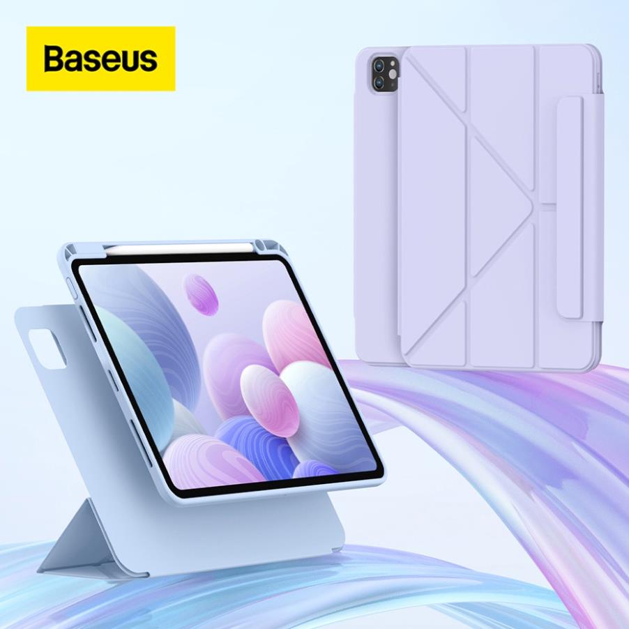 Bao da máy tính bảng từ tính baseus cho ipad pro 11 / gen 10 / air 5 / air 4 / 10.2 / mini 6 / 10.5