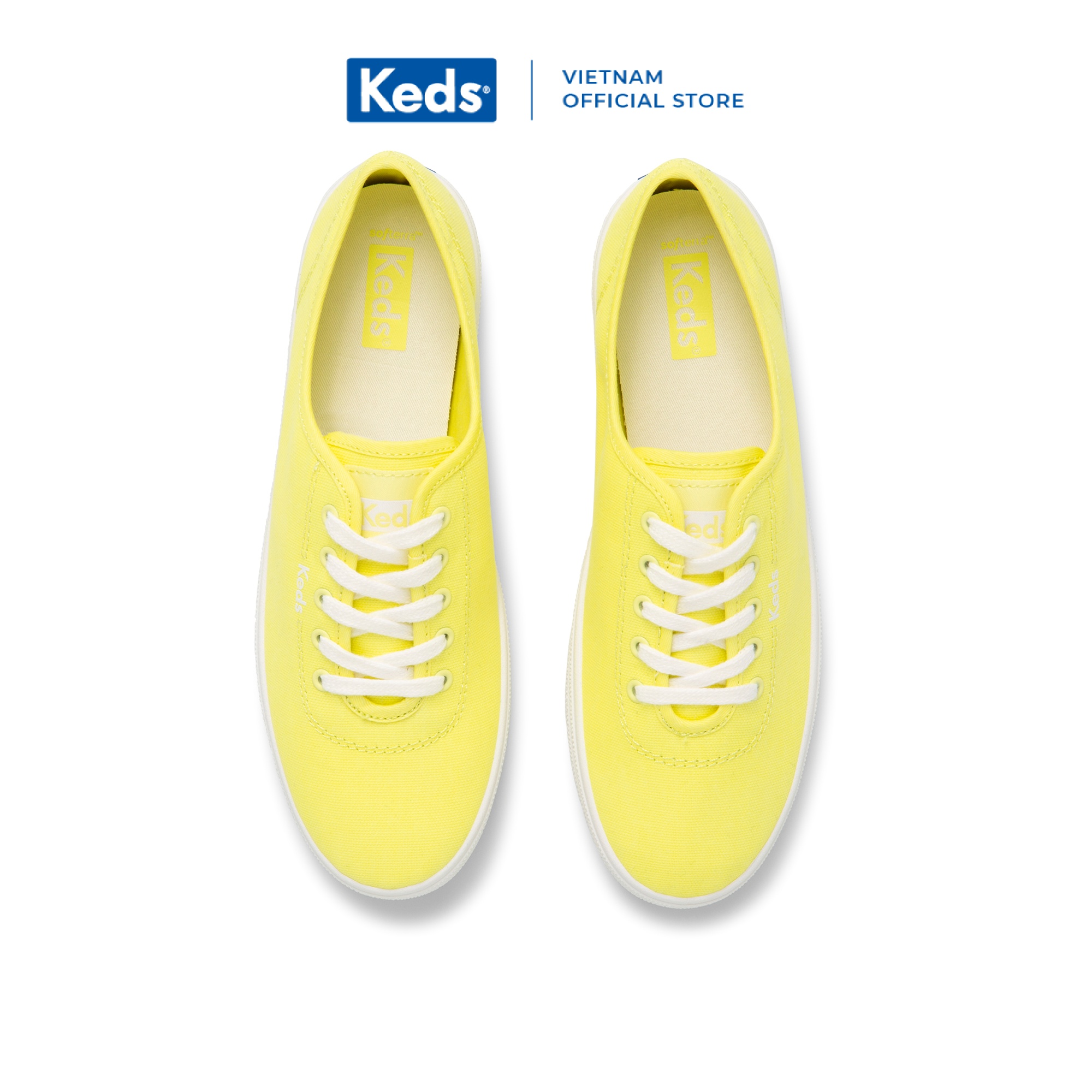 Giày Keds Nữ - Breezie Canvas - Neon Yellow - KD065865