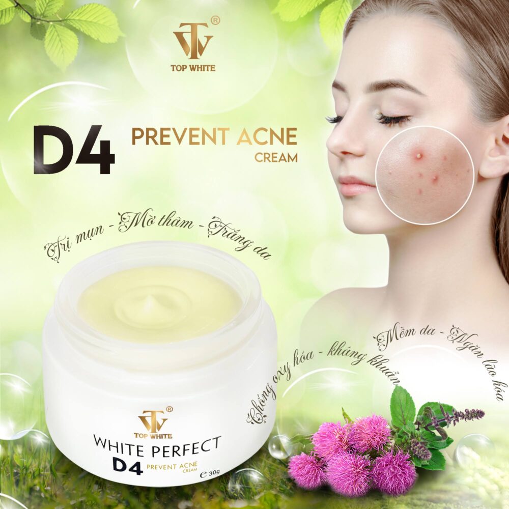 [HCM]White Perfect D4 kem ngừa mụn mờ sẹo thâm