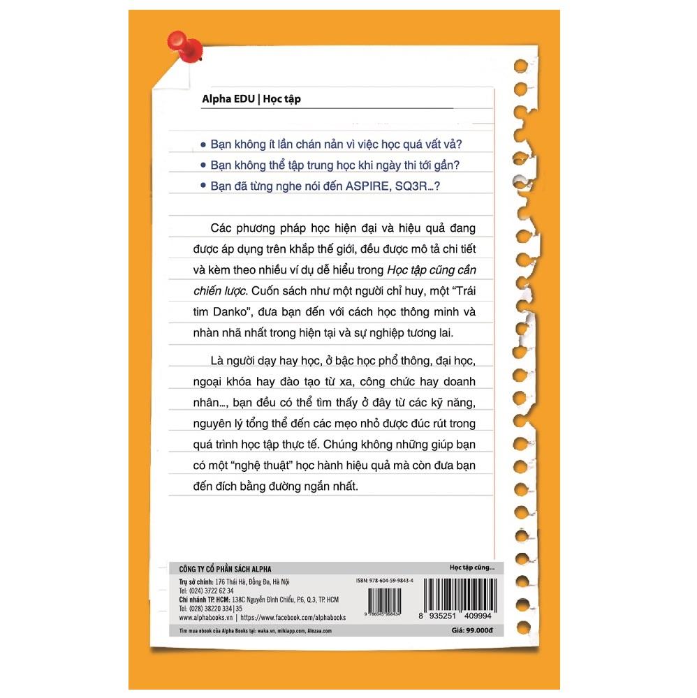 Sách - Học tập cũng cần chiến lược