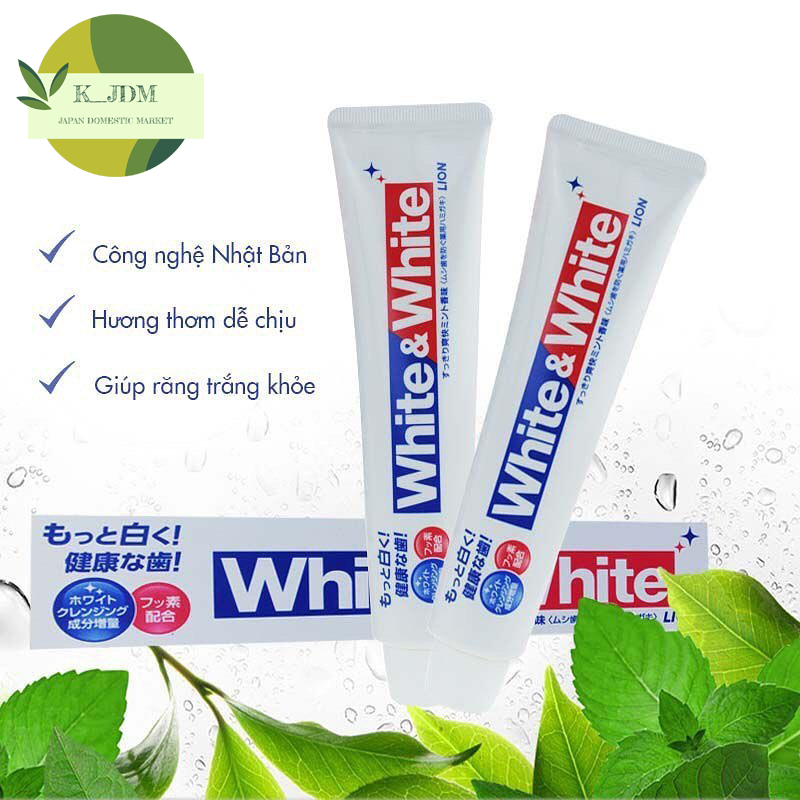 Kem Đánh Răng White & White Nhật Bản - Kem Đánh Răng Nhật Bản