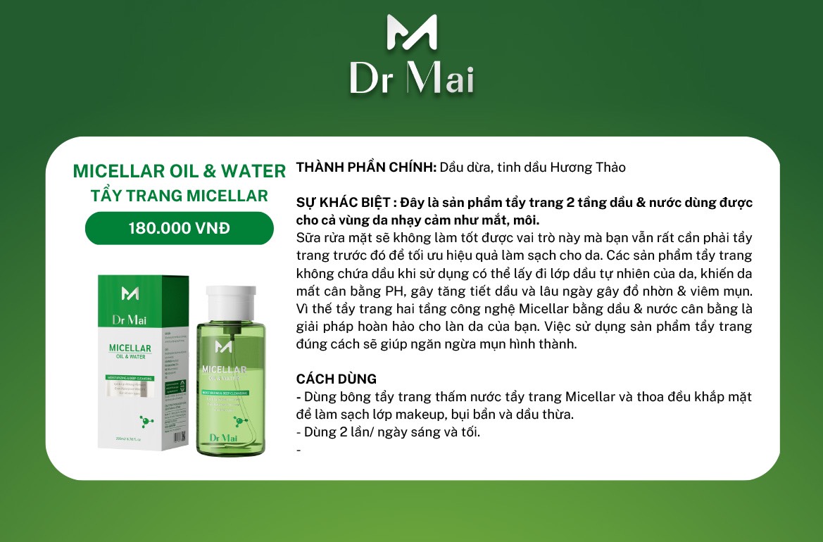 TẨY TRANG MAI THẢO MỘC DR.MAI