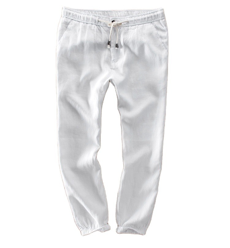 Quần jogger nam chất vải linen mềm mát, thời trang phong cách Hàn Quốc