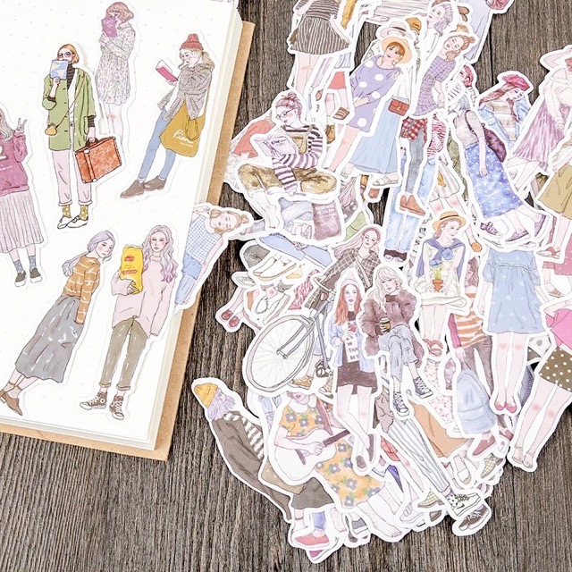 Stickers Tách Từ Các Set Lớn dùng để trang trí vintage